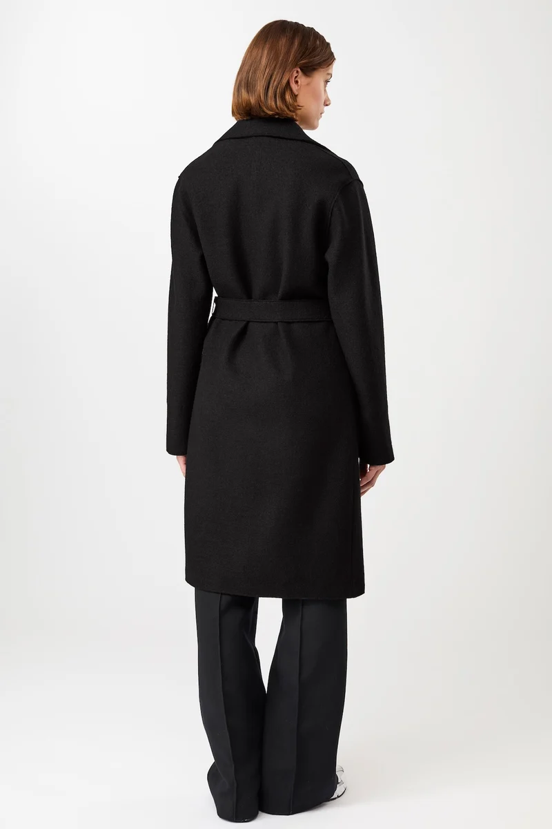 Kurzer Mantel zum Binden (Black)