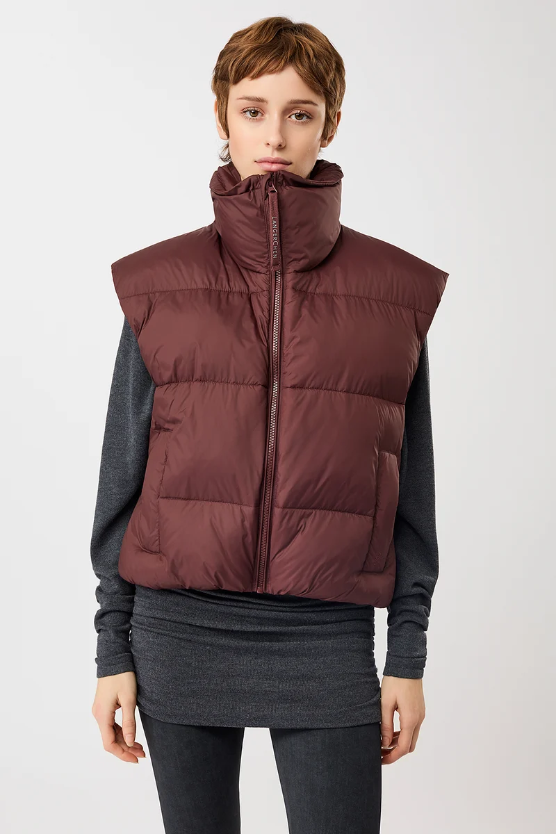 Wattierte Weste gesteppt (Burgundy)