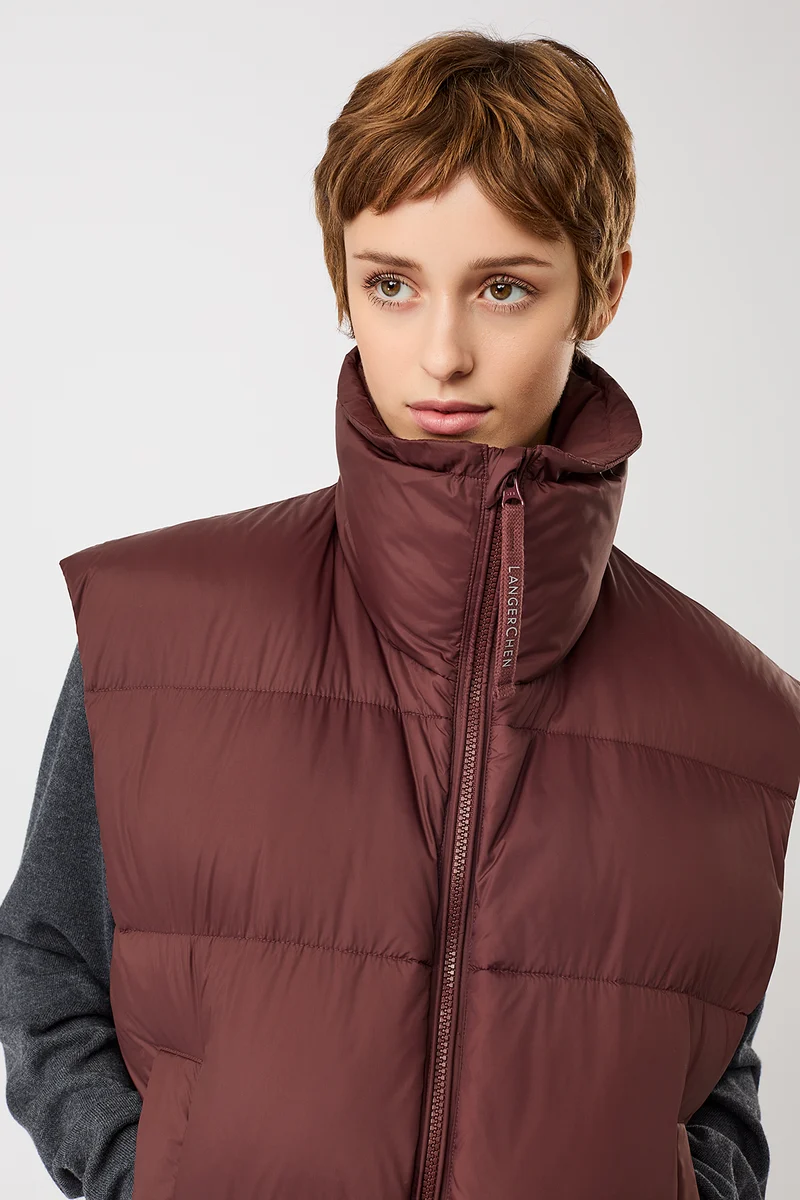 Wattierte Weste gesteppt (Burgundy)