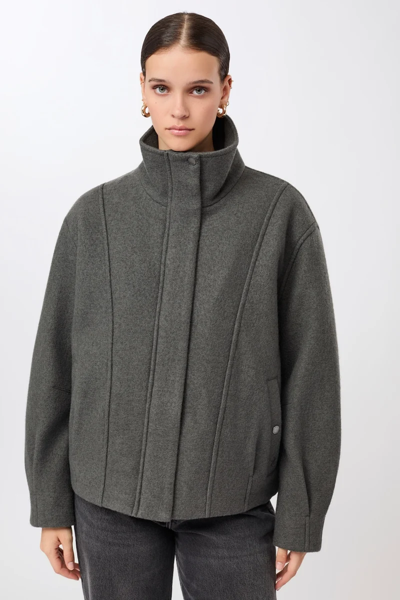 Oversize Blouson wattiert (Platinum)