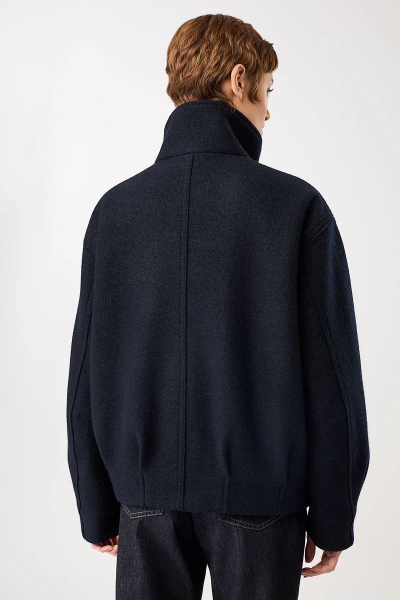 Oversize Blouson wattiert (Navy)