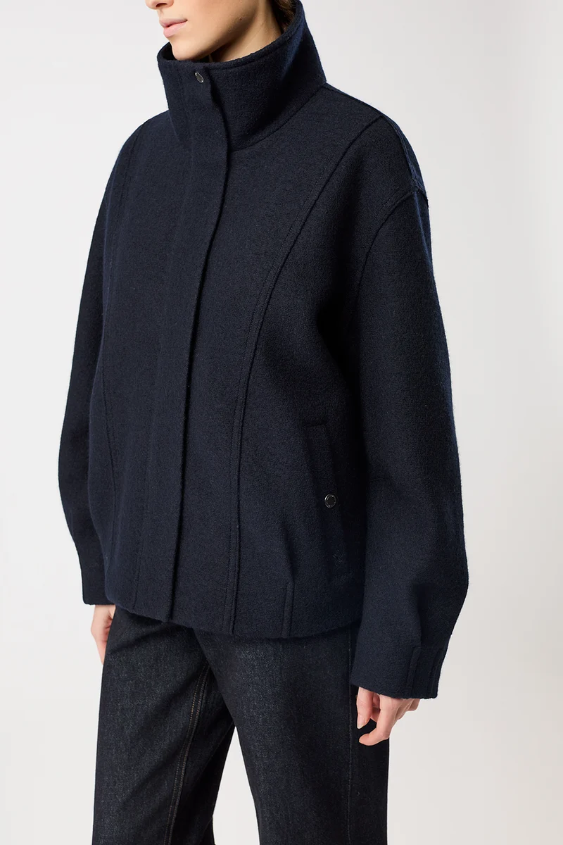 Oversize Blouson wattiert (Navy)