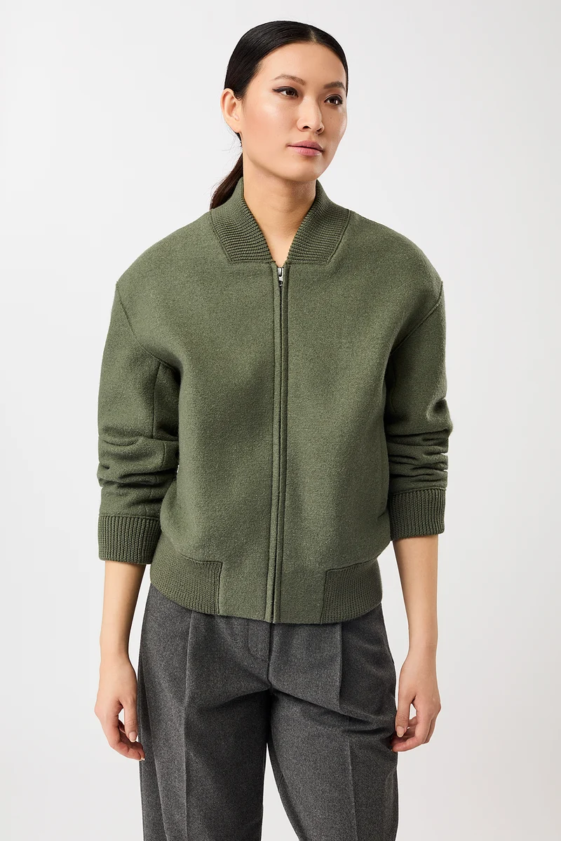 90er Bomber Style mit Rippe (Sencha)