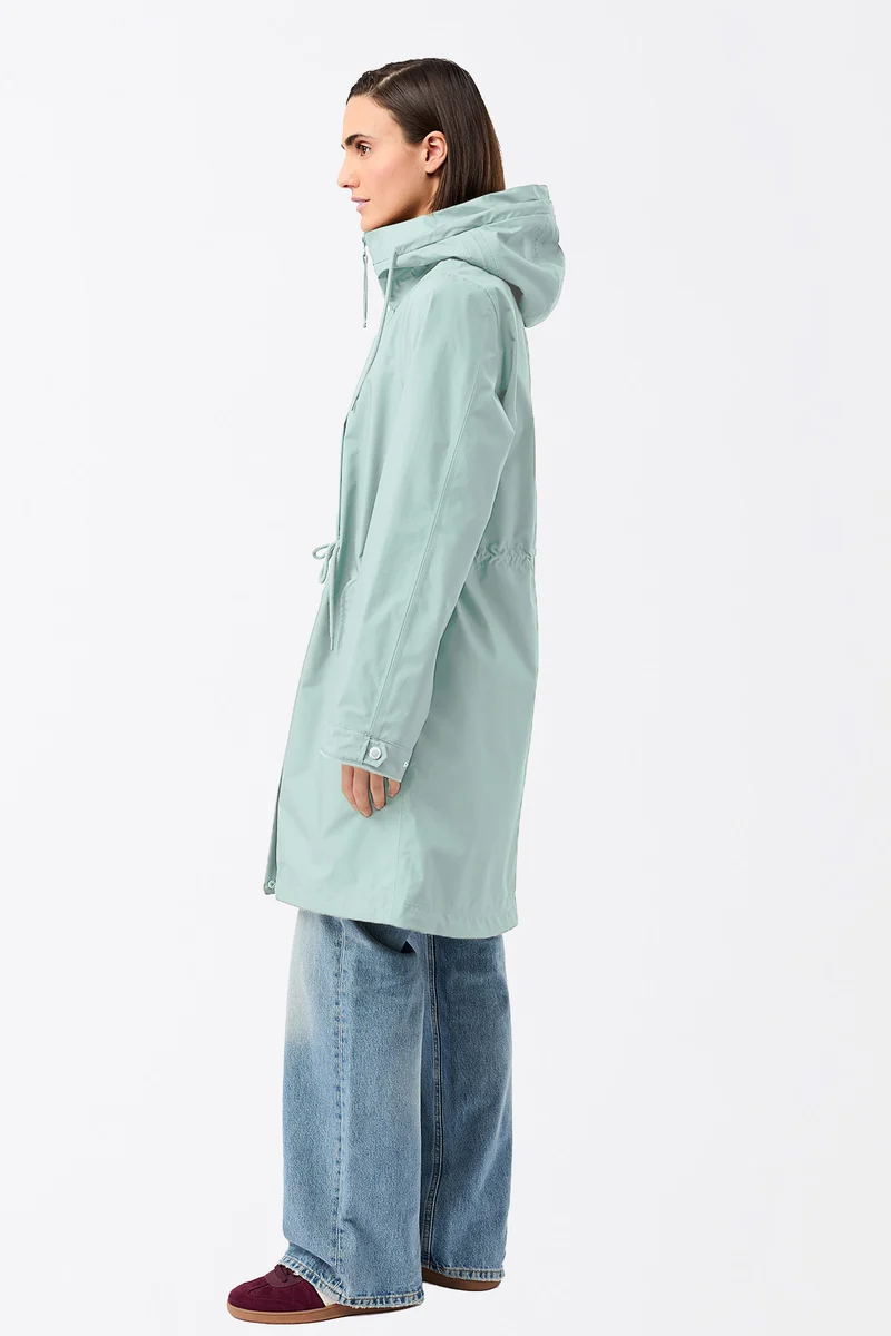 Langer Parka mit Leistentasche (Flow)