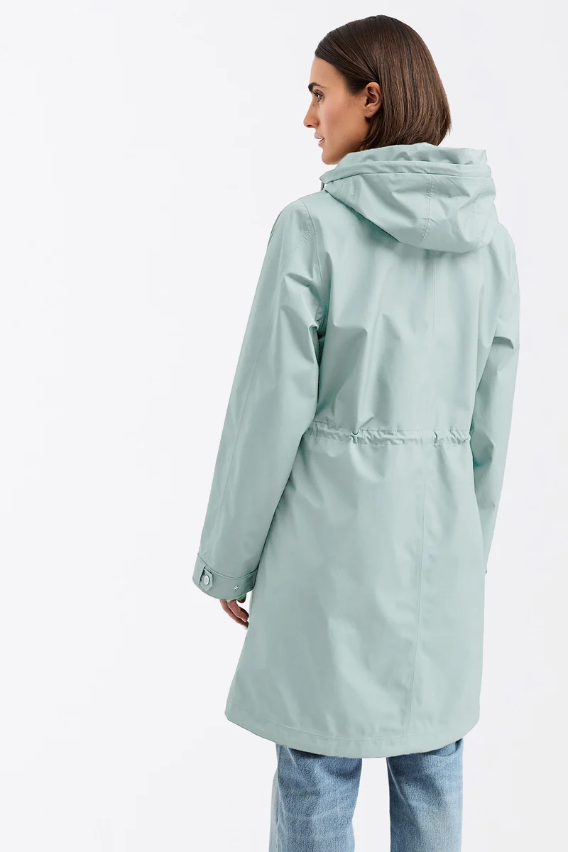 Langer Parka mit Leistentasche (Flow)
