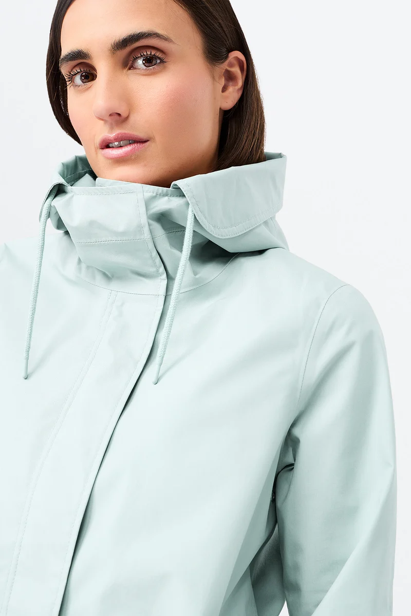 Kurzer Regenparka aus Bio-Baumwolle (Flow)