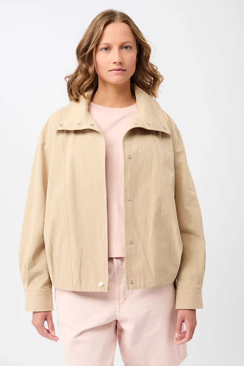 Modische Bomberjacke mit Kellerfalte im Rücken (Natural)