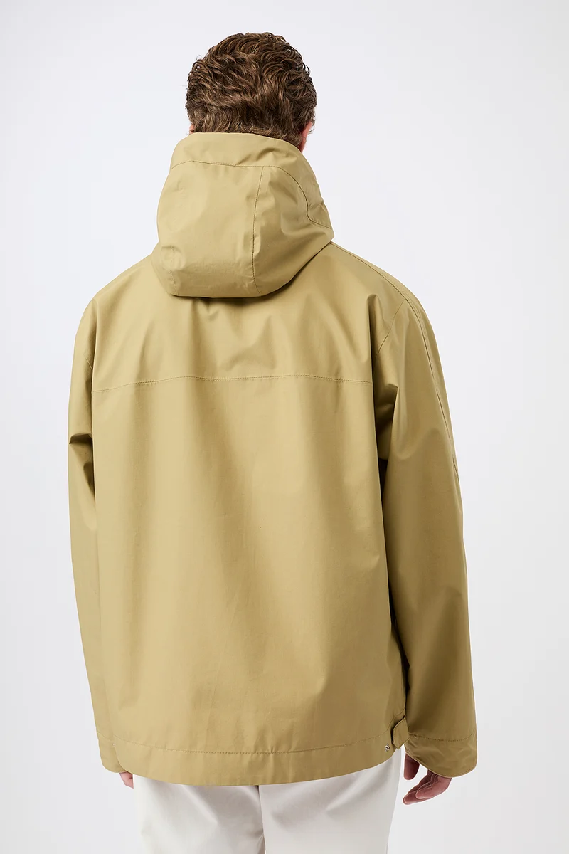 Kapuzenjacke mit verdeckter Knopfleiste (Breeze)