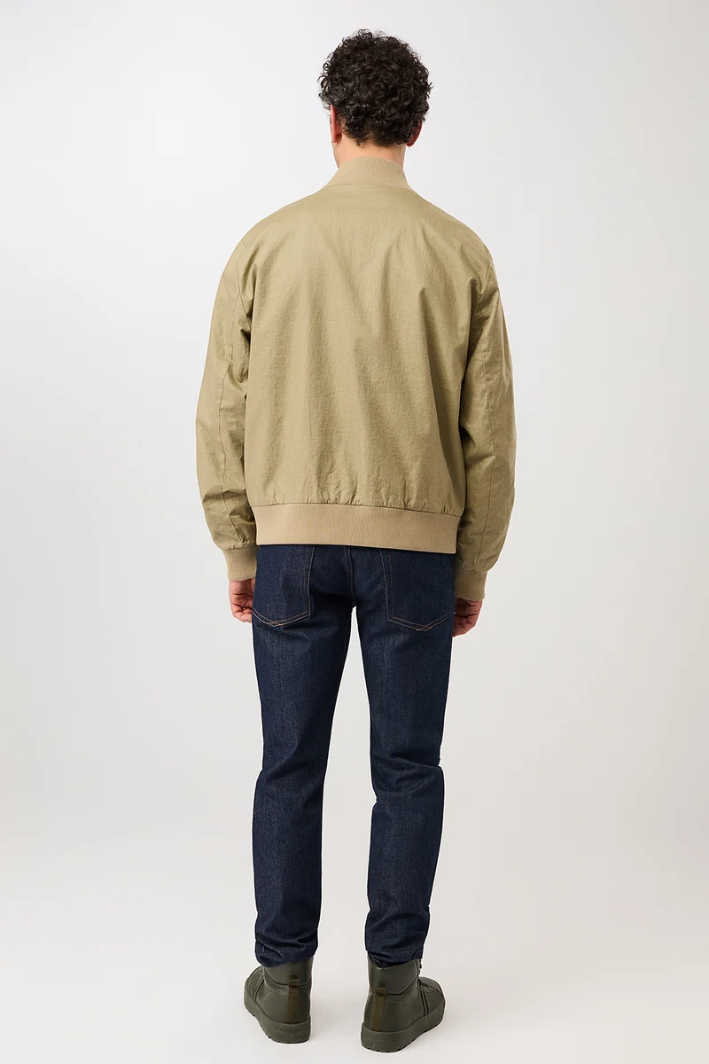 Bomberjacke aus beschichtetem Leinen (Breeze)