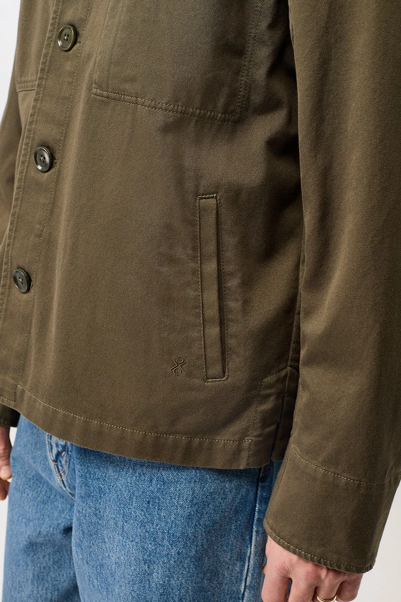 Workwear Jacke aus Bio-Baumwolle (Stone Moss)