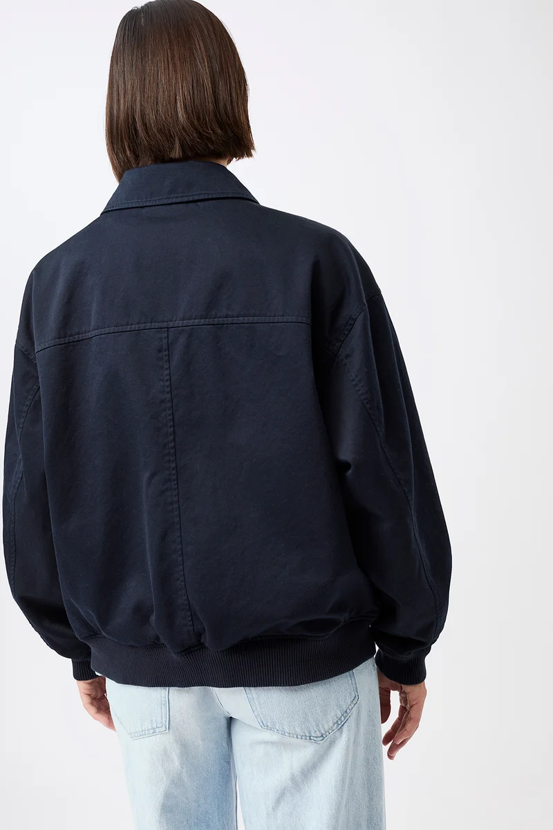 Blousonjacke mit großen Taschen (Navy)
