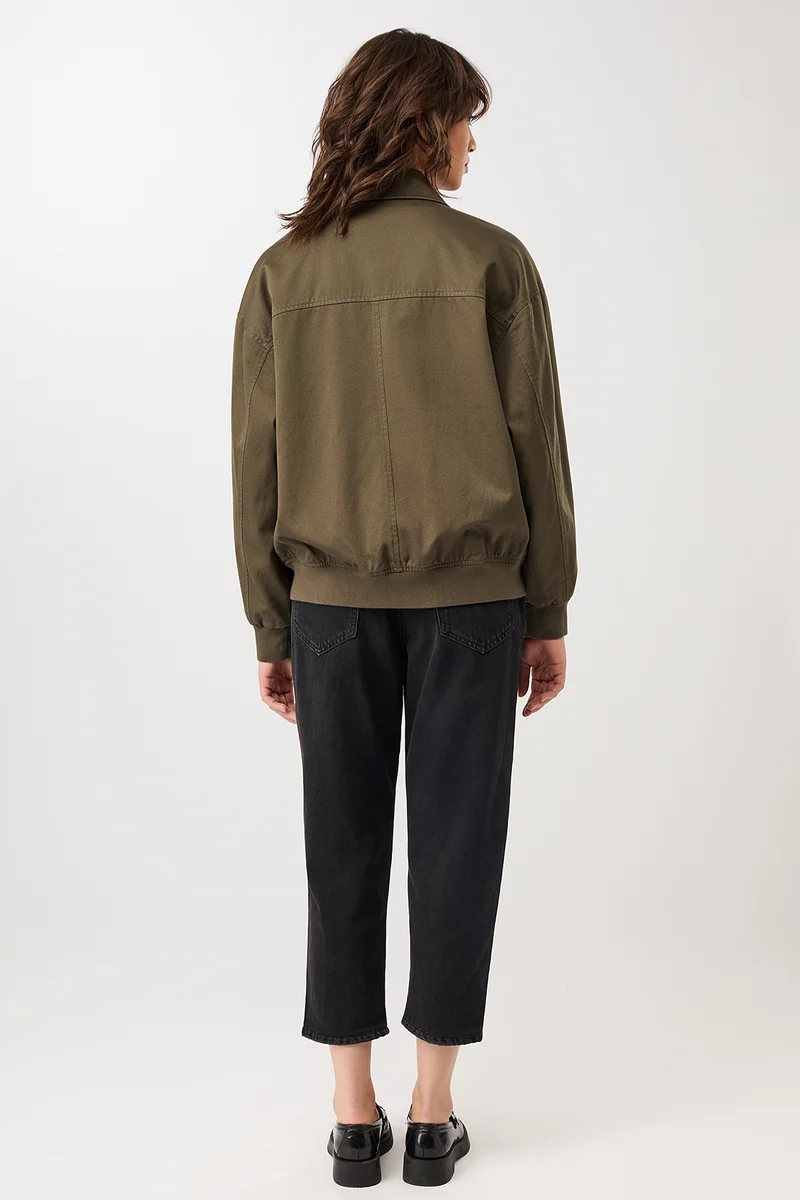 Blousonjacke mit großen Taschen (Stone Moss)
