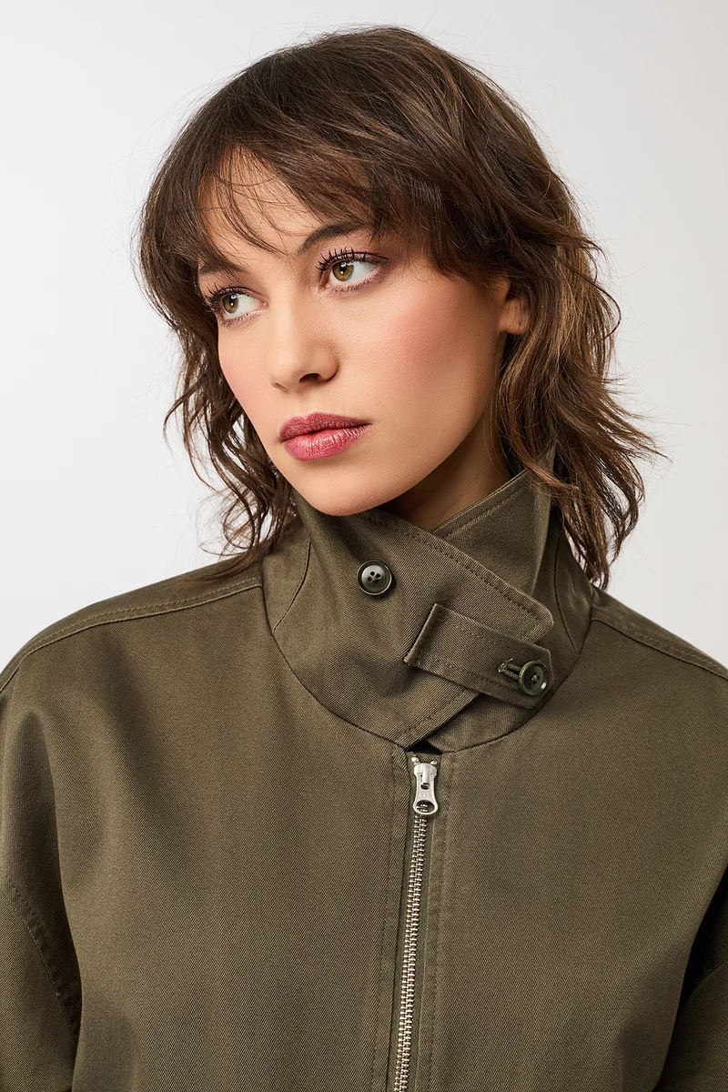 Blousonjacke mit großen Taschen (Stone Moss)