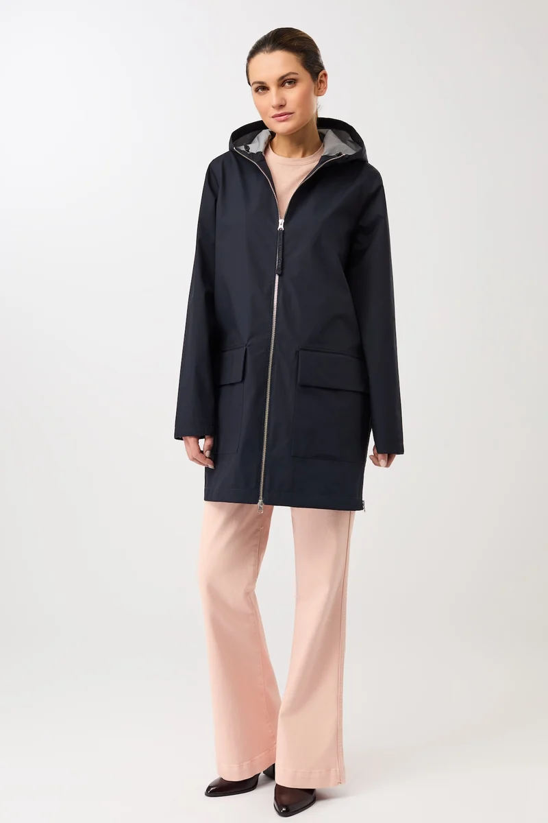 Bestseller Regenjacke aus Bio-Baumwolle (Navy)