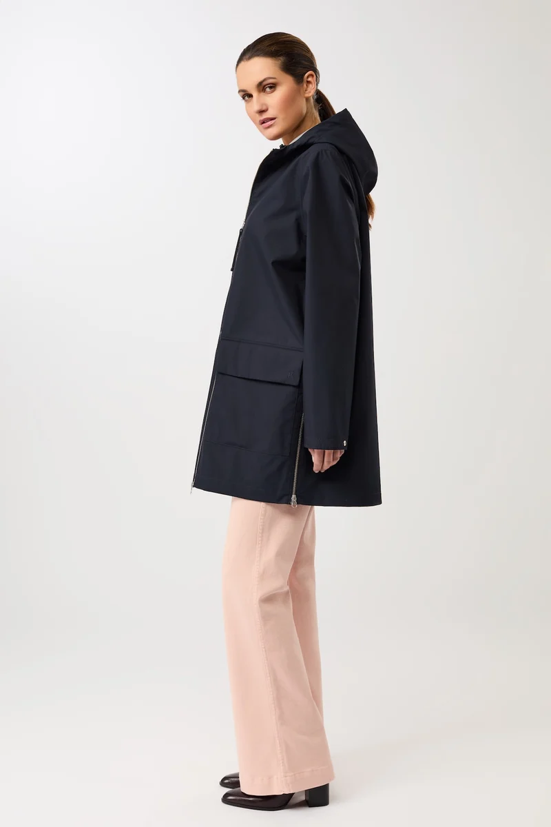 Bestseller Regenjacke aus Bio-Baumwolle (Navy)