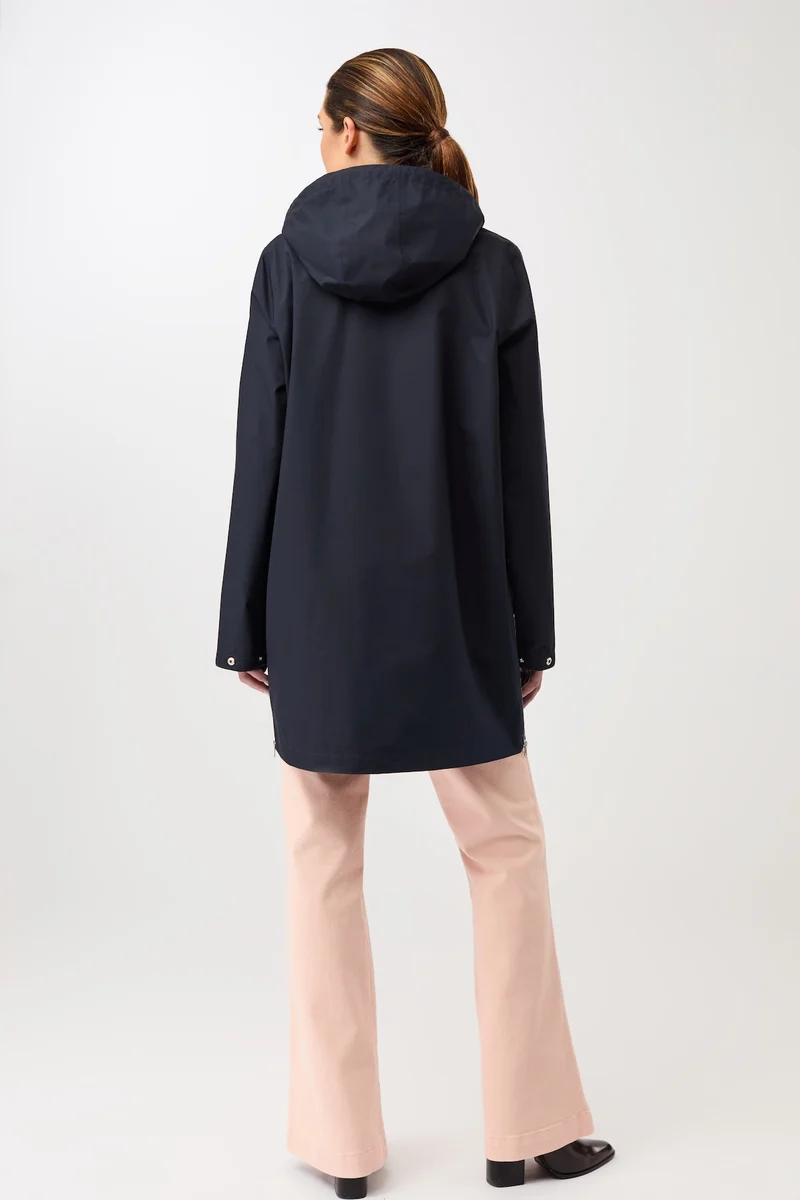 Bestseller Regenjacke aus Bio-Baumwolle (Navy)