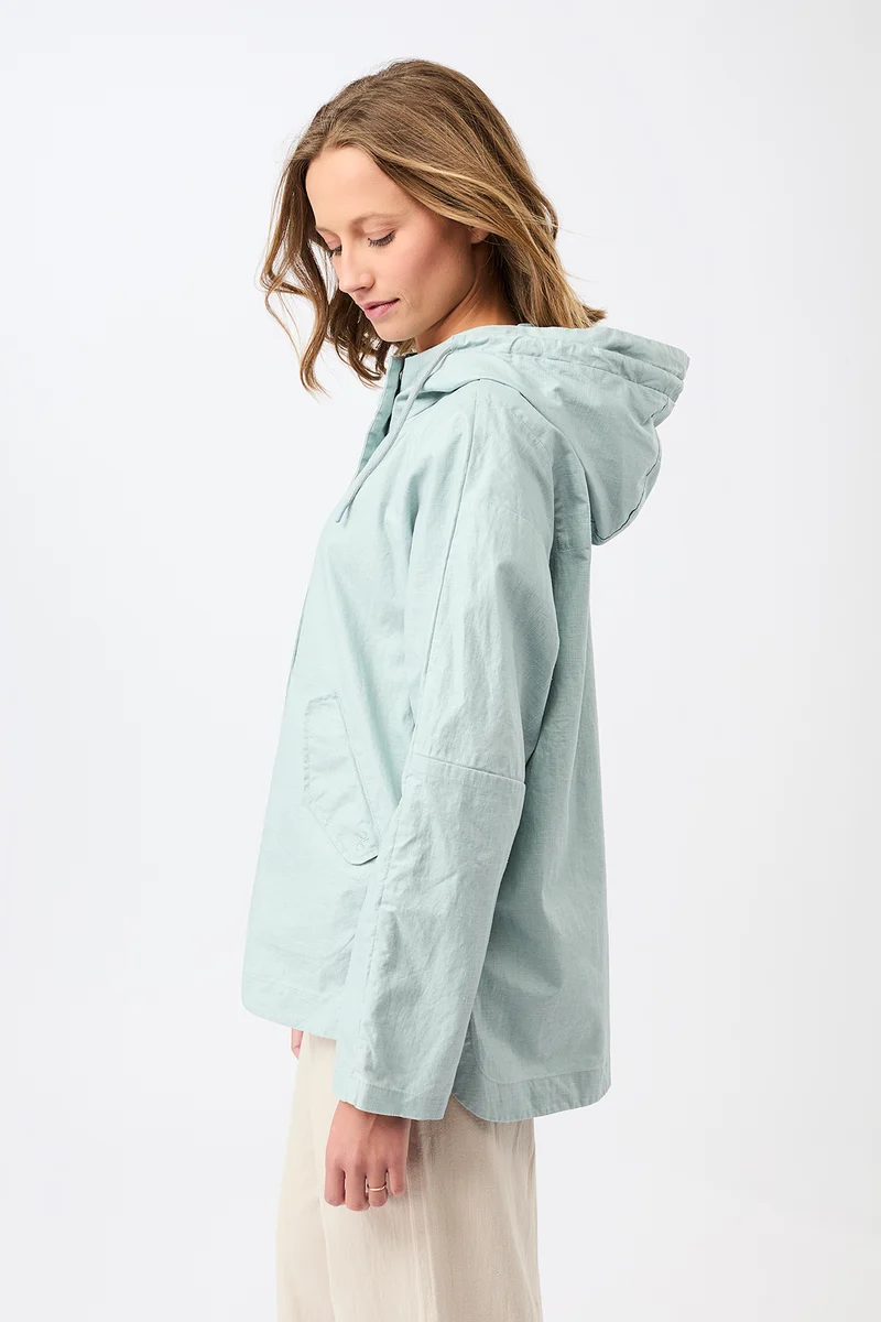 Outdoorjacke aus beschichtetem Leinen (Flow)