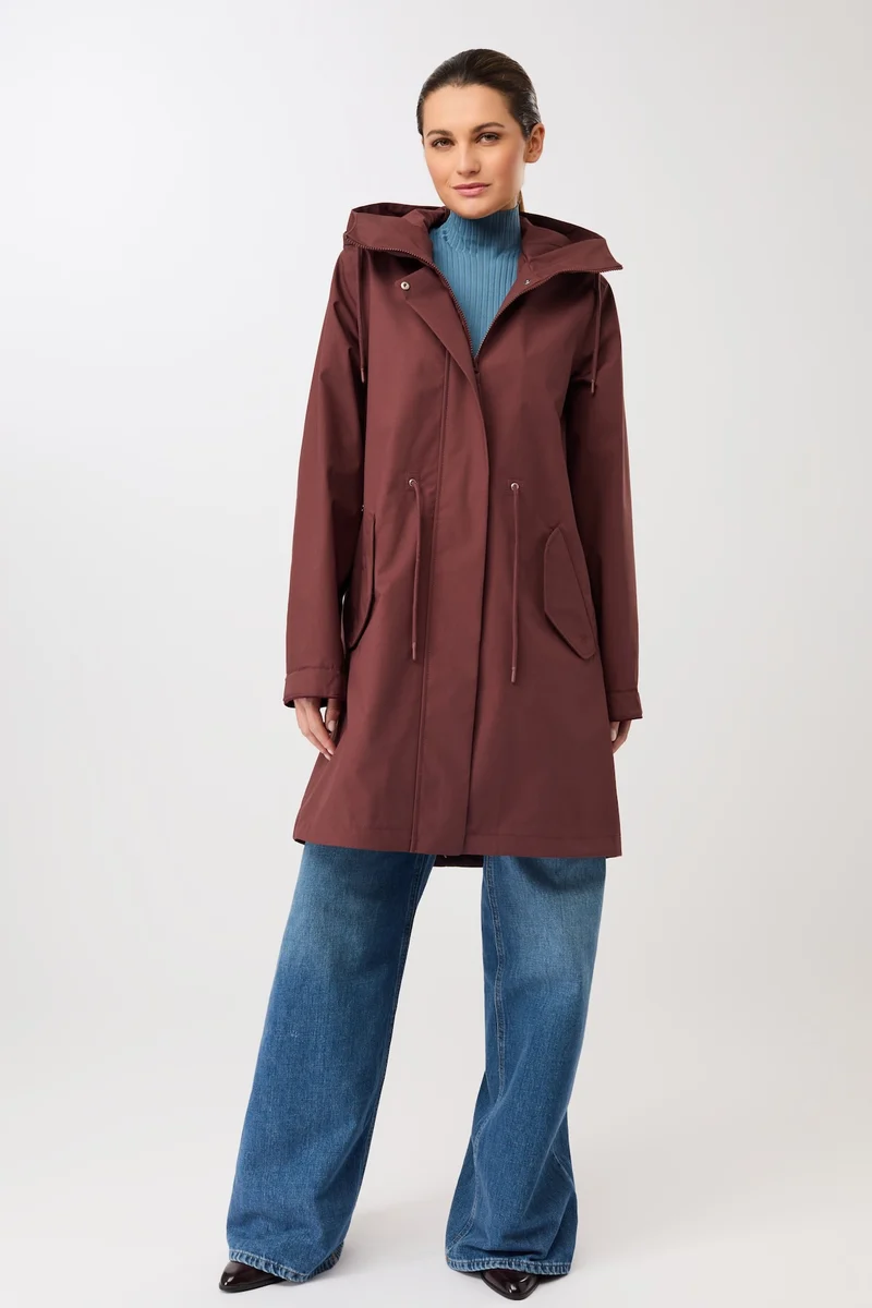 Langer Parka mit Leistentasche (Rubywood)
