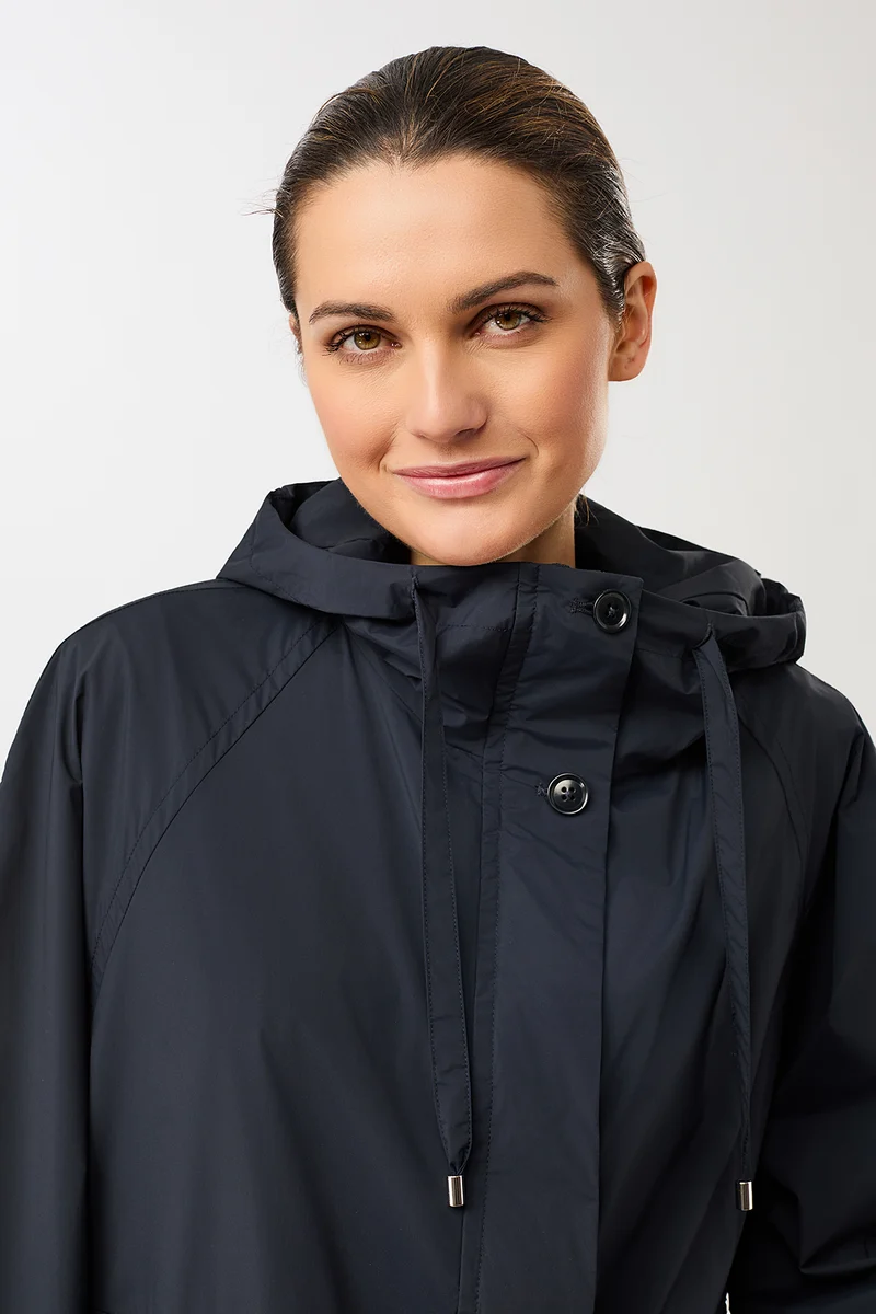 Modische Kapuzenjacke mit großen Taschen (Navy)