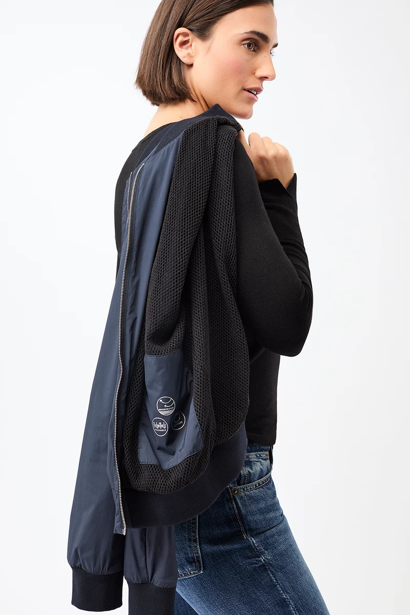 Bestseller Blouson mit Netzfutter (Navy)