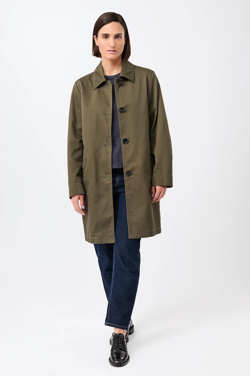 Kurzmantel aus Bio-Baumwolle (Stone Moss)