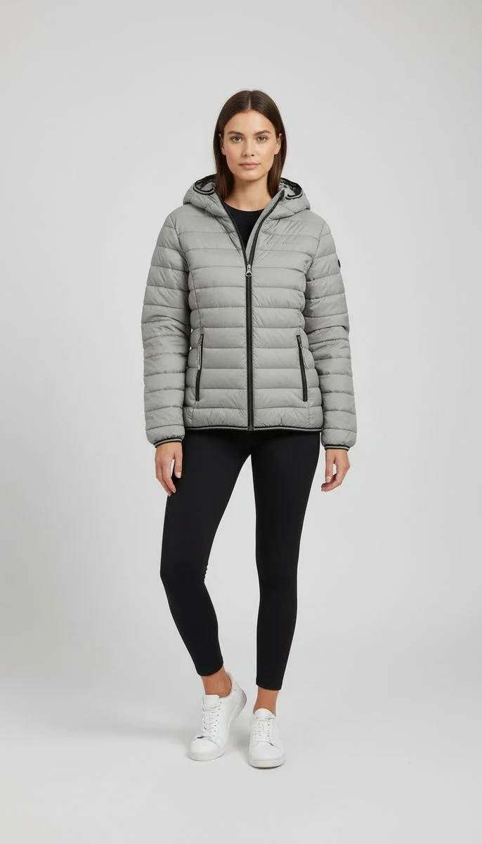 Black Crevice Damen Steppjacke