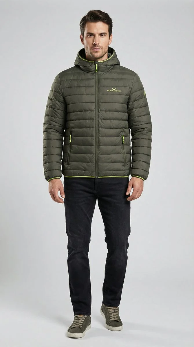 Black Crevice Herren Steppjacke