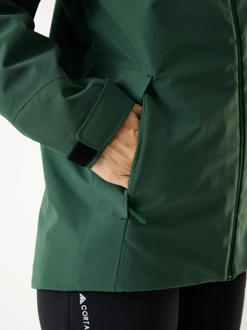 Delta INS Hardshell Jacket 10M Dark Green | Women