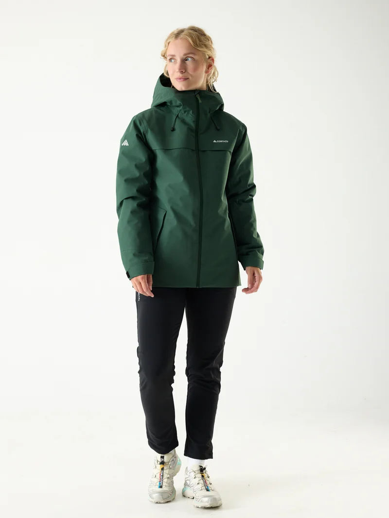 Delta INS Hardshell Jacket 10M Dark Green | Women