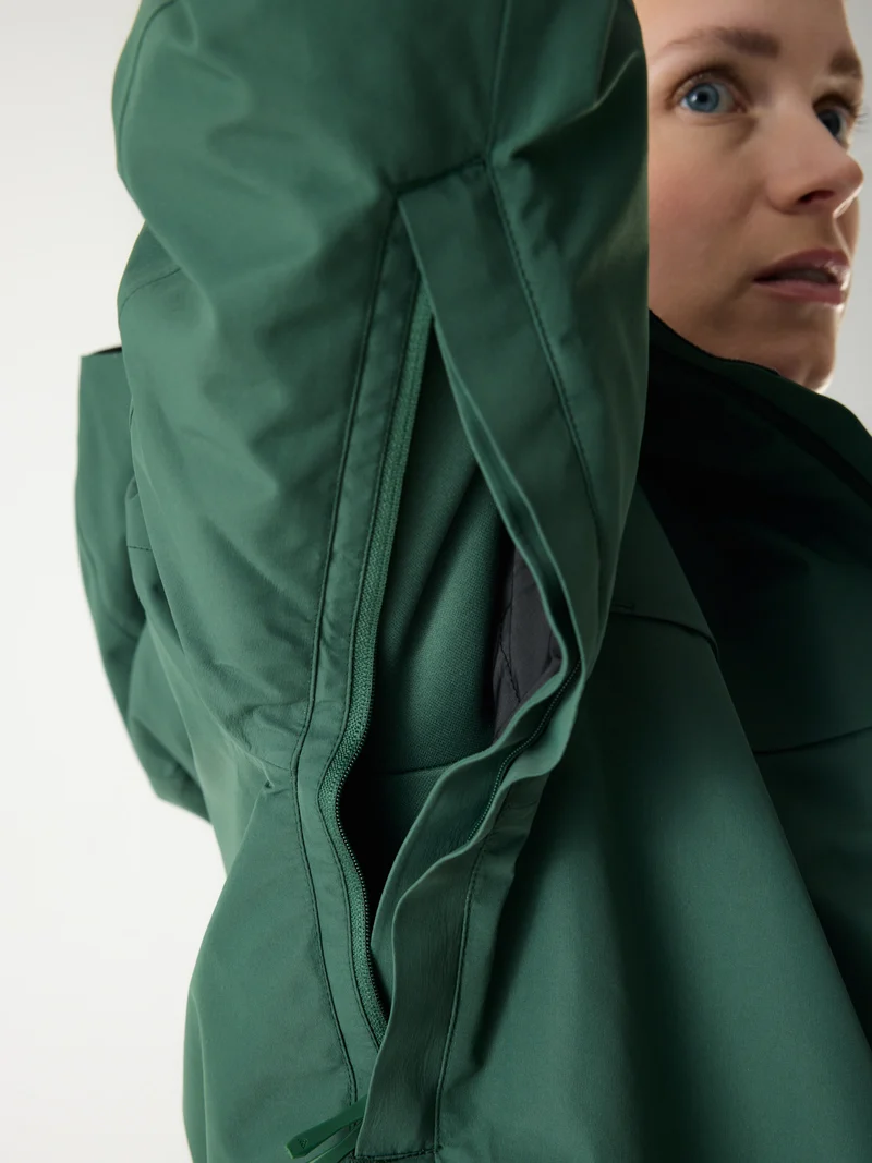 Delta INS Hardshell Jacket 10M Dark Green | Women
