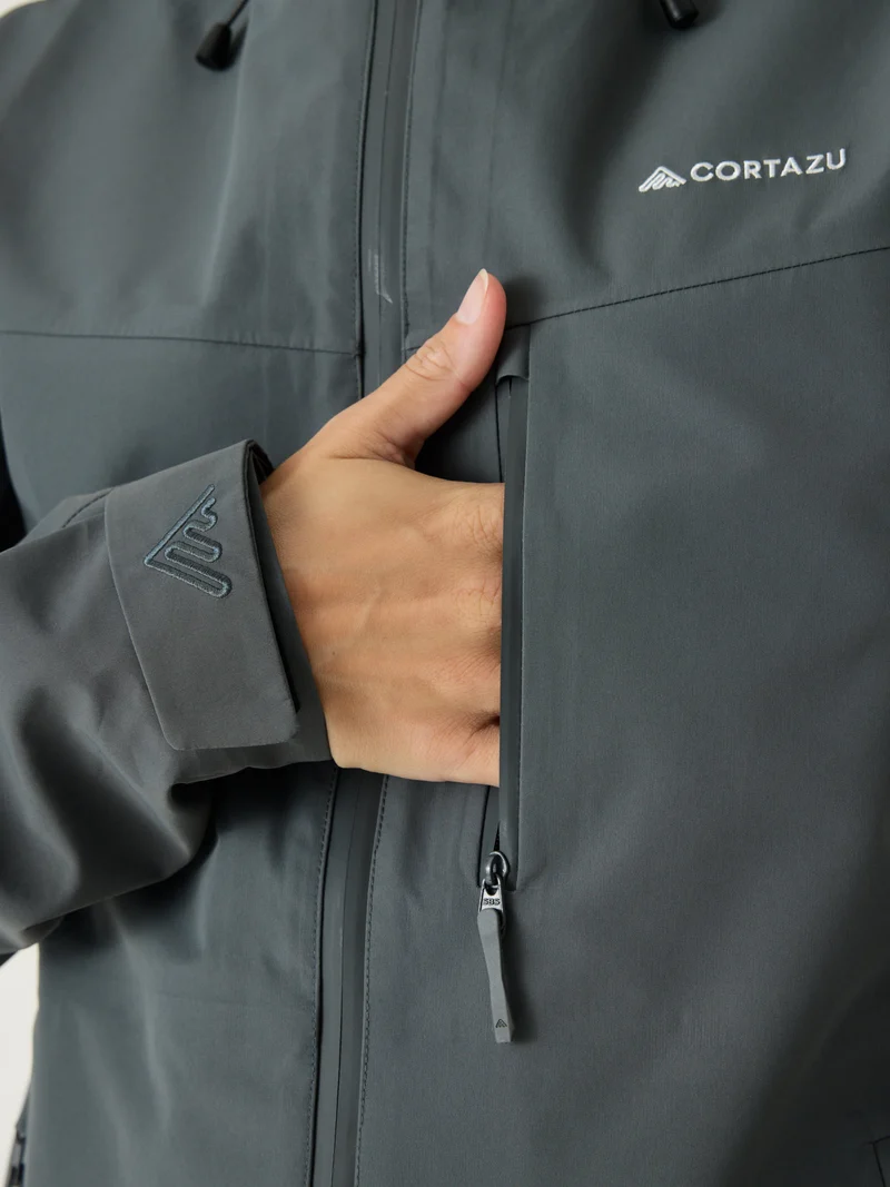 AW Hardshell Jacket 10M Mid Grey | Women