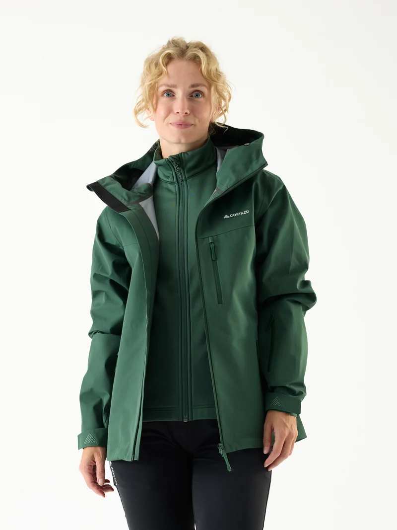 AW Hardshell Jacket 10M Dark Green | Women