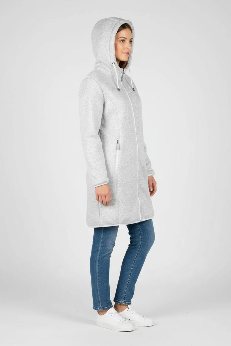 Blue Wave Damen Strickfleecemantel Naomi