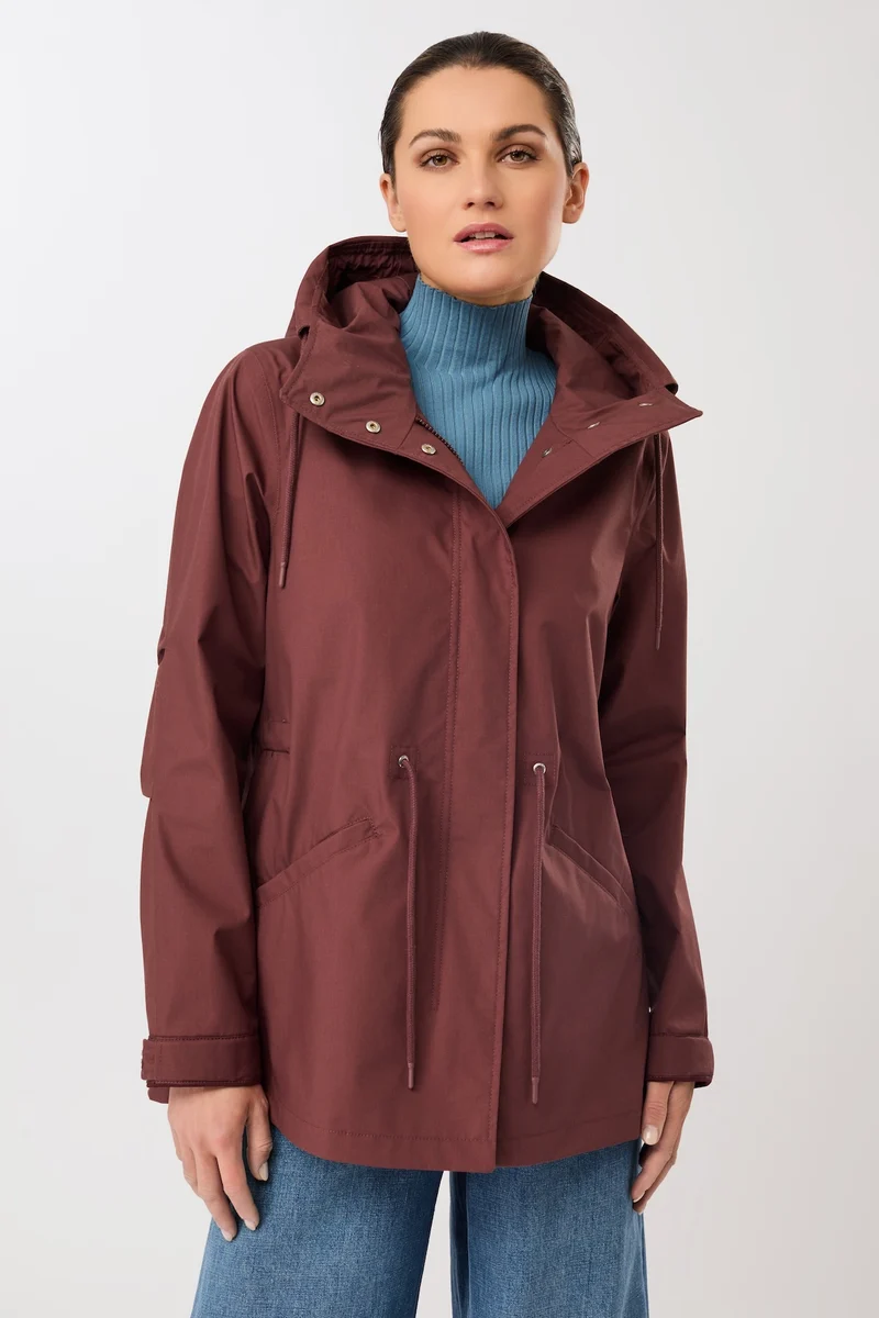Kurzer Regenparka aus Bio-Baumwolle (Rubywood)