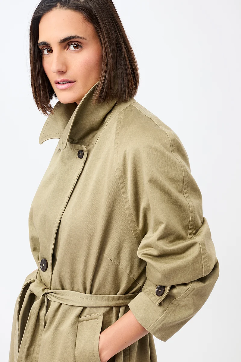 Klassischer Trenchcoat aus Bio-Baumwolle (Breeze)