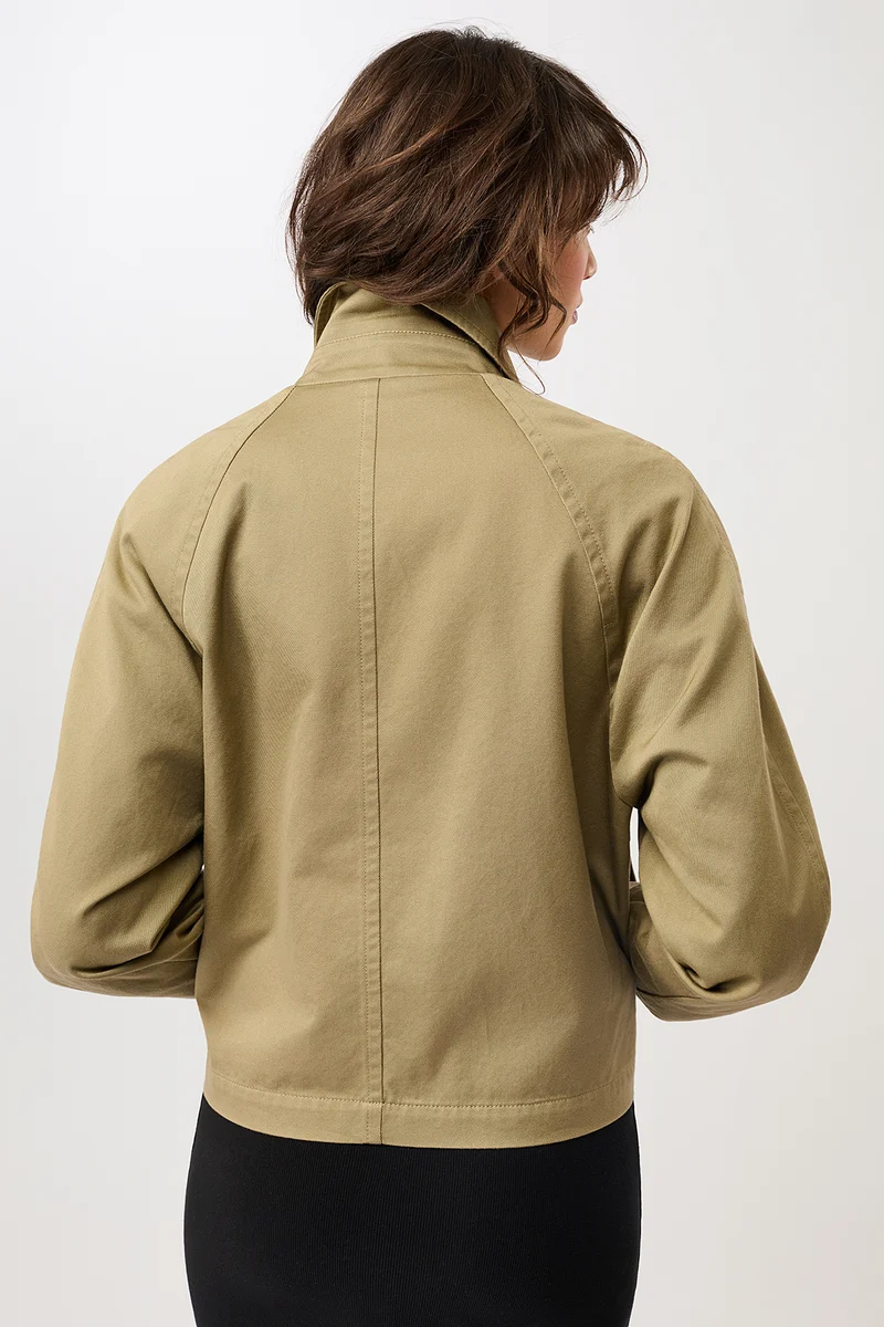 Kurze Trenchjacke aus Bio-Baumwolle (Breeze)