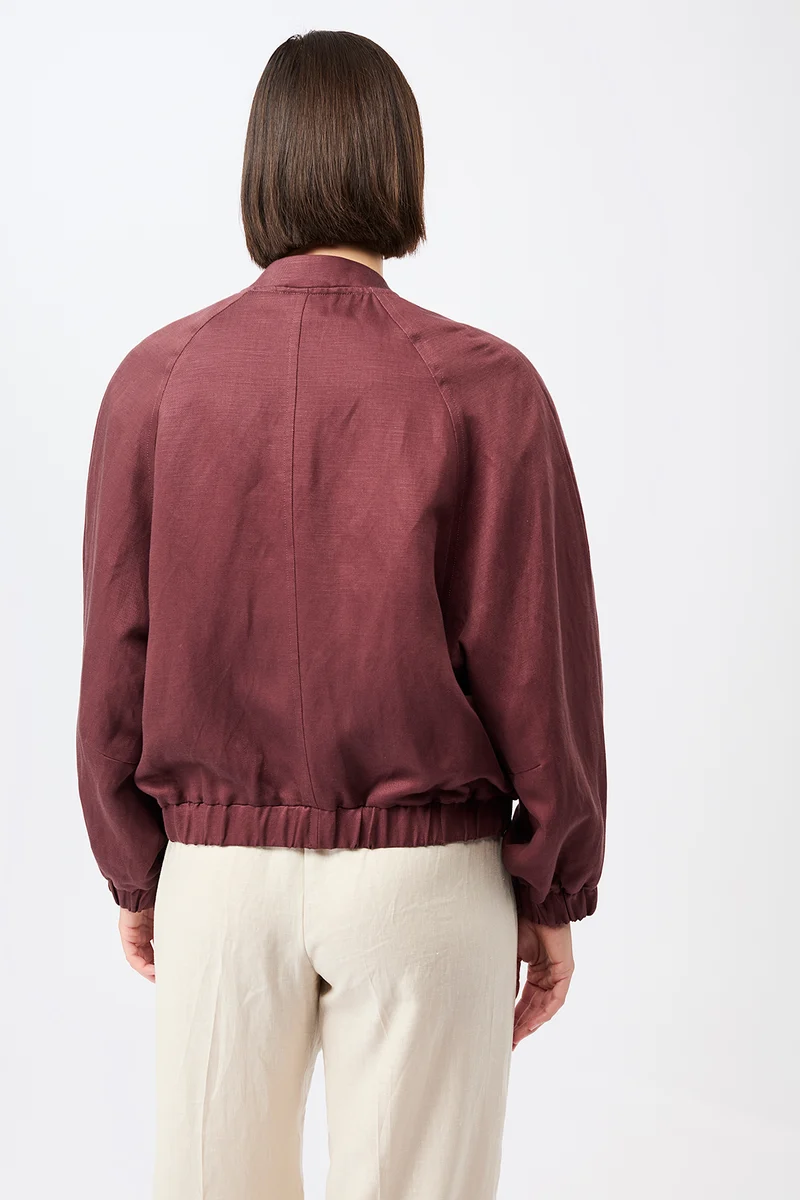 Bomberjacke aus Tencel® (Rubywood)