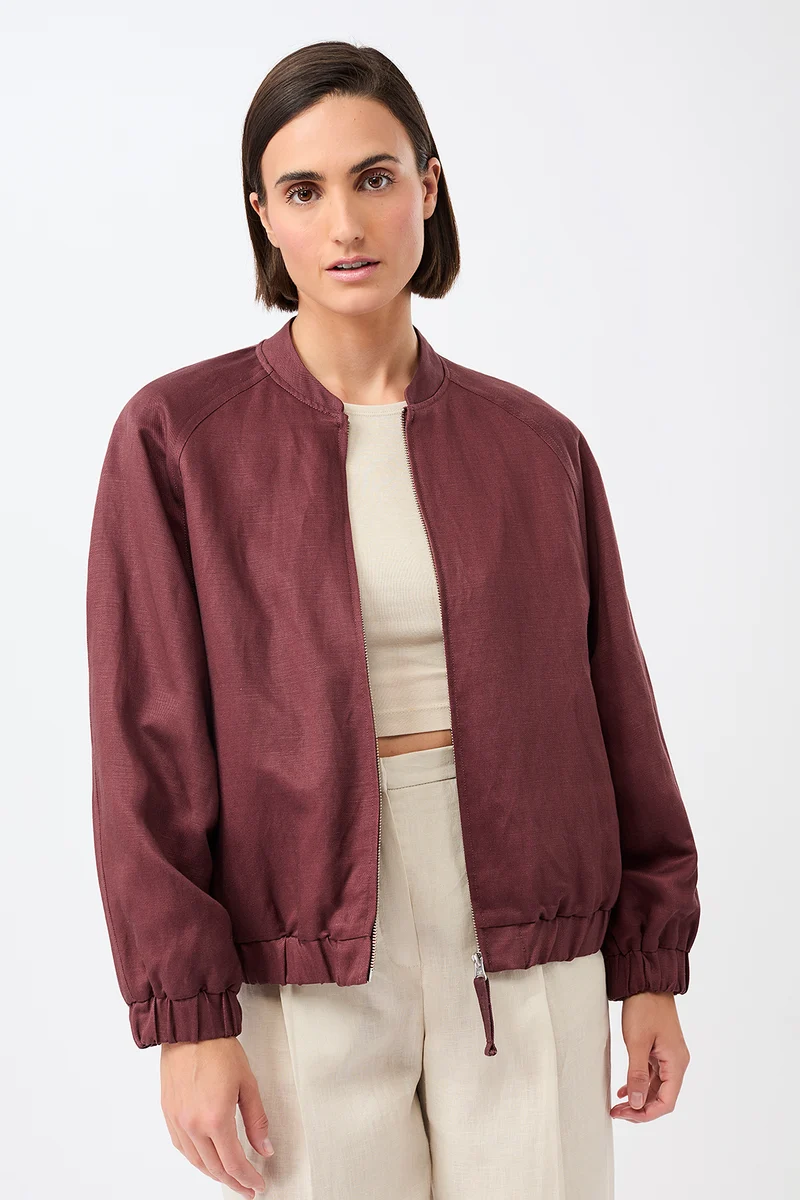 Bomberjacke aus Tencel® (Rubywood)