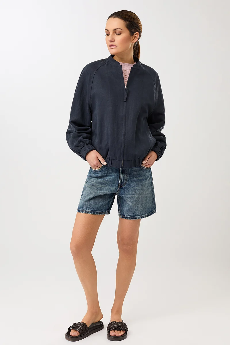 Bomberjacke aus Tencel® (Navy)