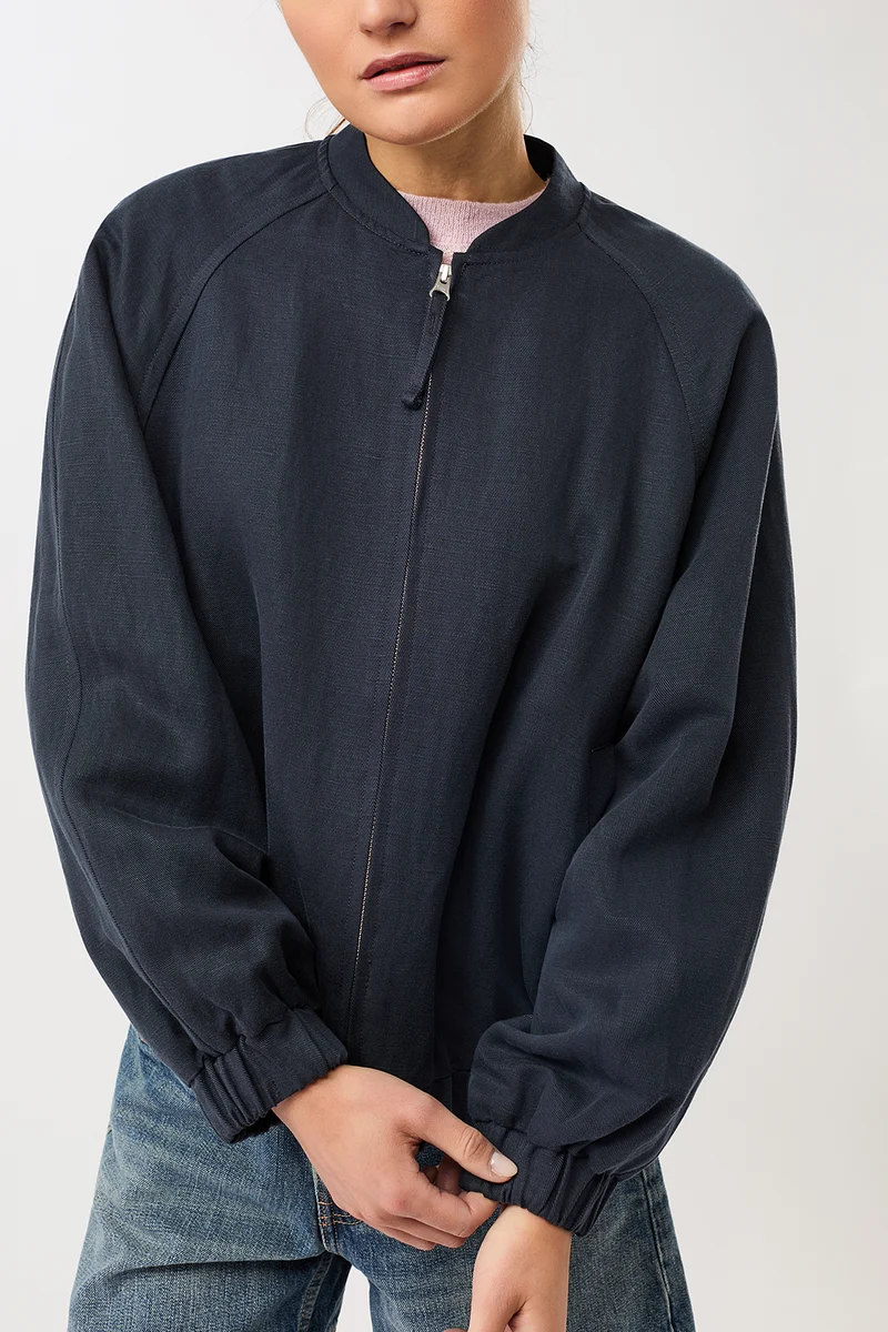 Bomberjacke aus Tencel® (Navy)