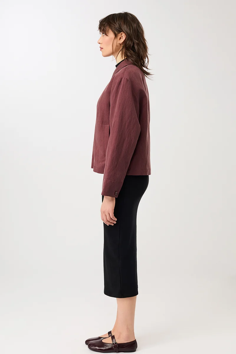 Kurze Jacke aus Tencel® (Rubywood)