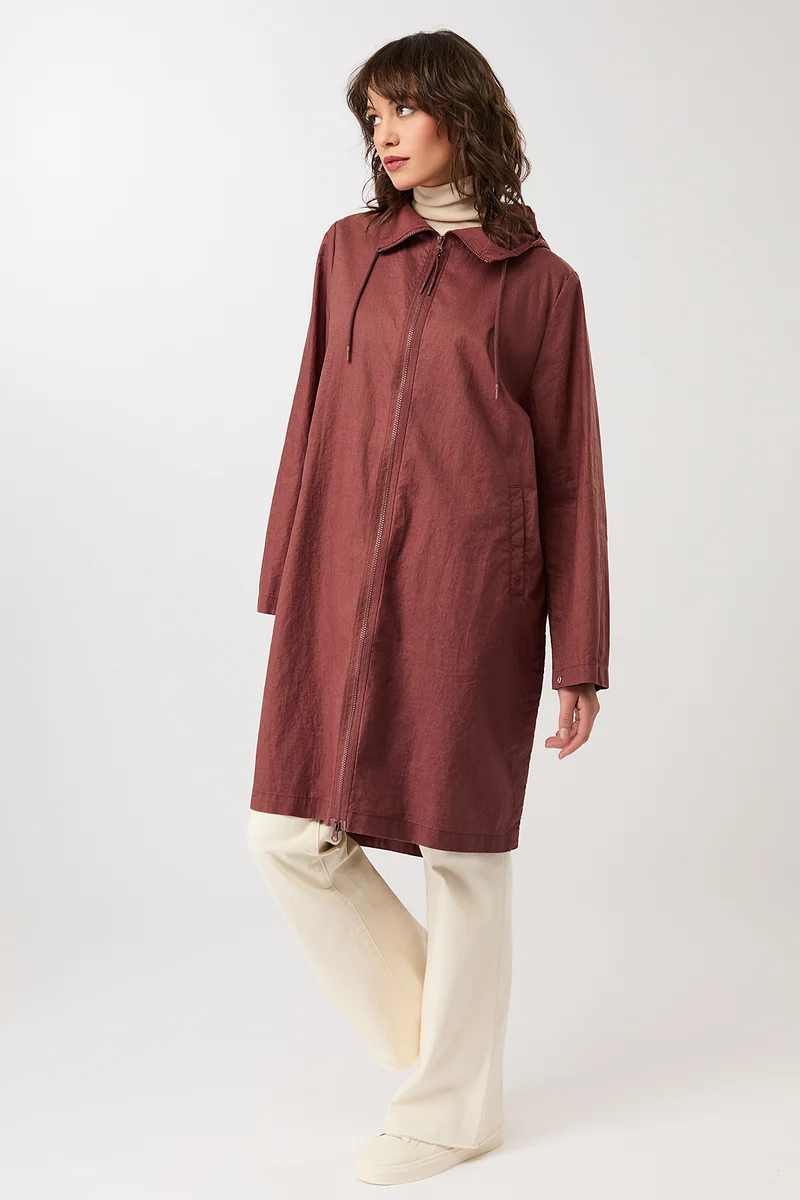 Langer Parka mit seitlichen Druckknöpfen (Rubywood)