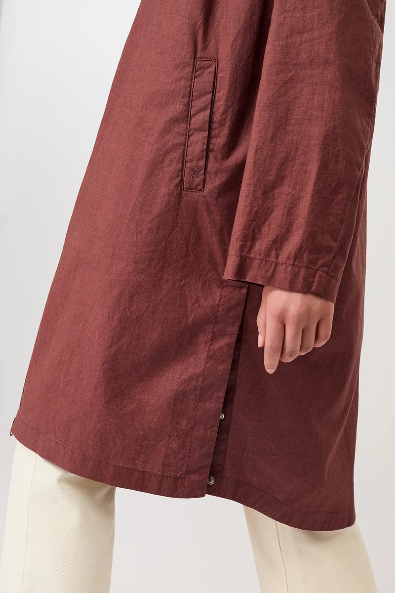Langer Parka mit seitlichen Druckknöpfen (Rubywood)