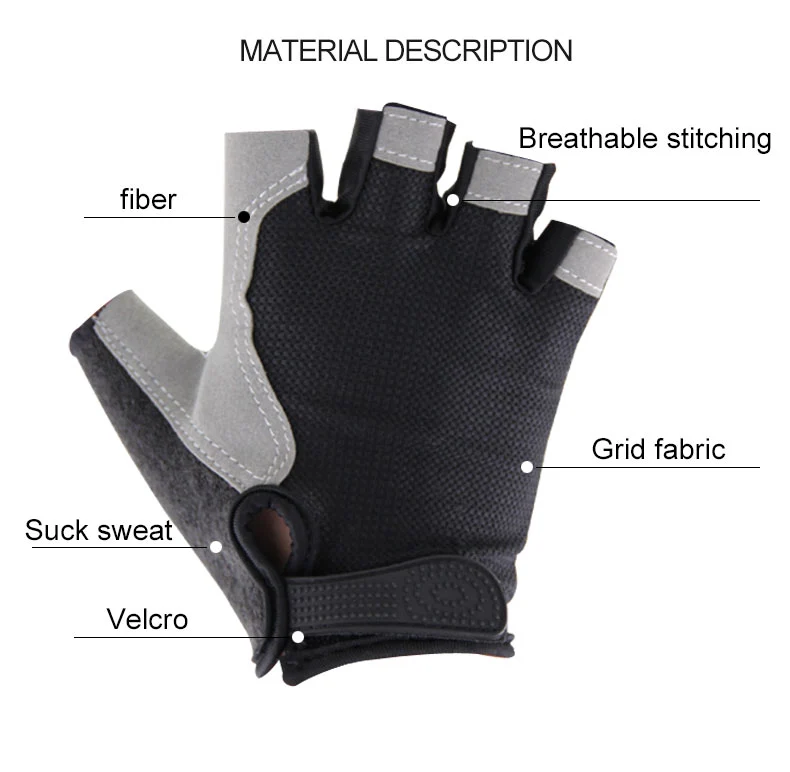 Professional Golf Half Finger Glove
