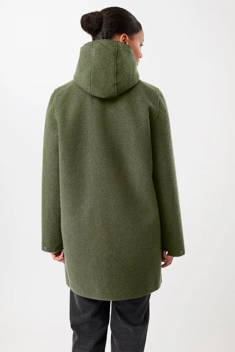 Kapuzenjacke aus Walk mit Membran (Sencha)