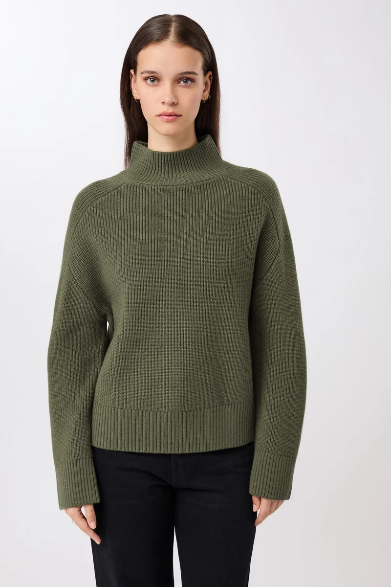 Premium Strickpullover aus reiner Bio-Wolle (Sencha)