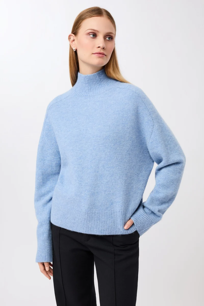 Strickpullover mit Stehkragen (Sky)