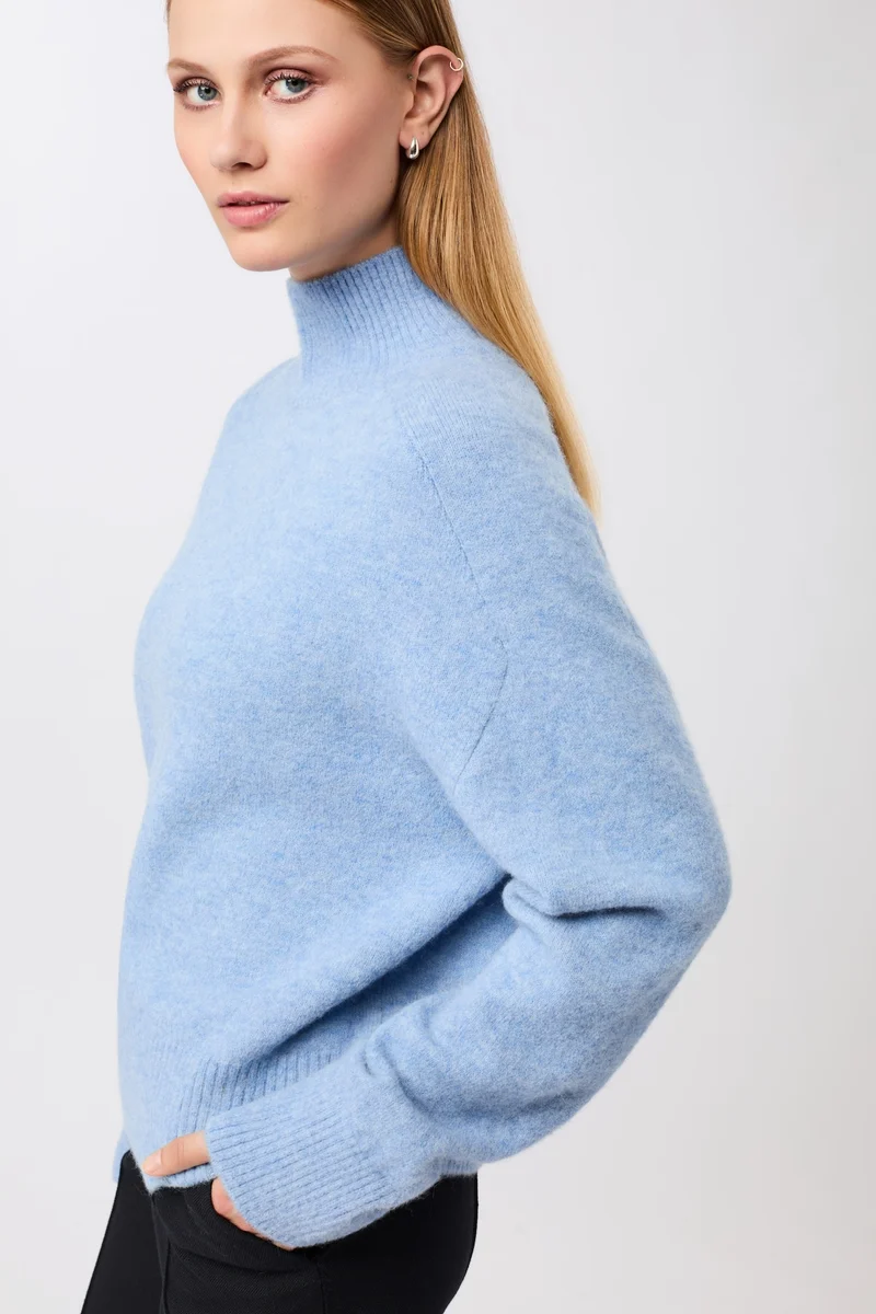 Strickpullover mit Stehkragen (Sky)