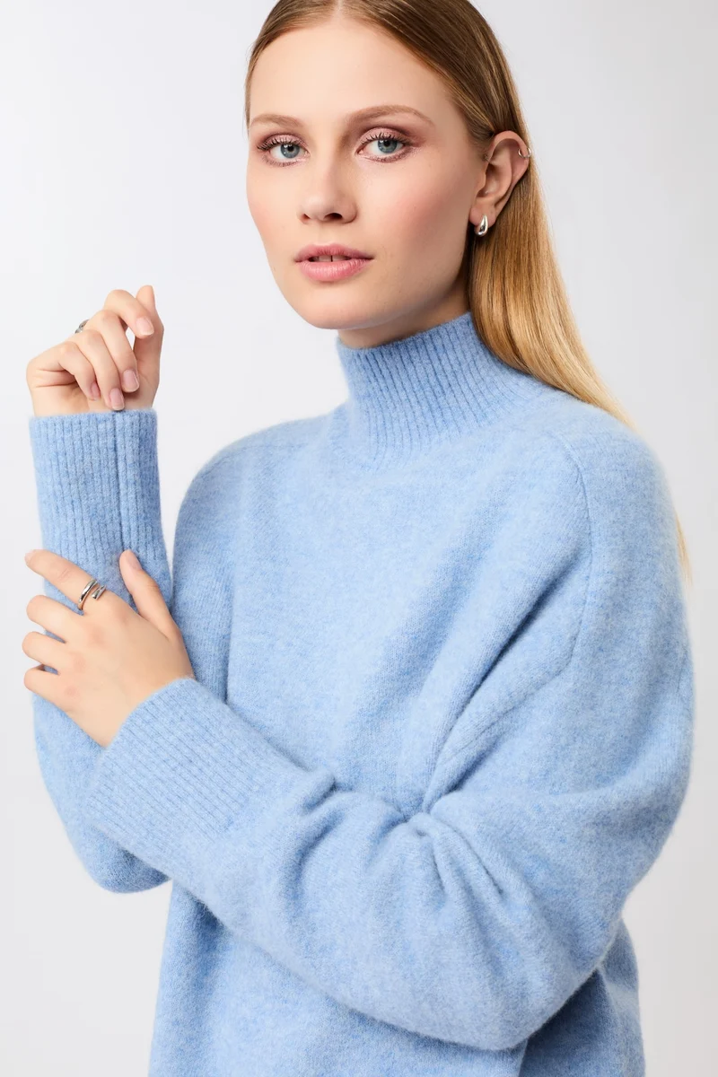 Strickpullover mit Stehkragen (Sky)