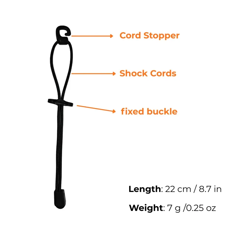 Elastic Rope Fasteners For Backpack-6pcs